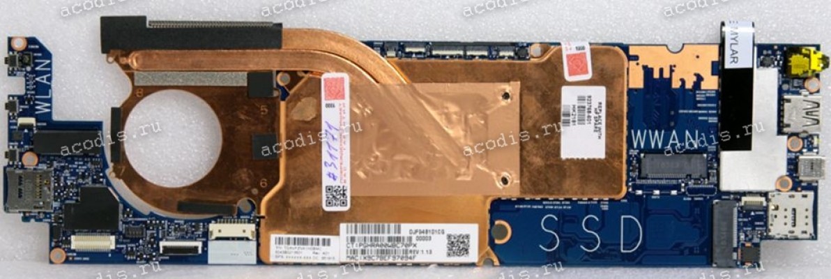 MB HP Elite x2 1012 G2 8GB и СО (923768-601, 923768-001, ISN-I07C, 6050A2863101-MB-A01) (w/o s/n, OS lic, DMI, etc.) Intel Core i5-7200U SR342, SR2ZU, Nuvoton NCPE586HA2BX, CX7700-11Z, TPS65982, Infineon SBL9670, WinBond 25Q128JVPQ, WinBond 25Q80DVIG