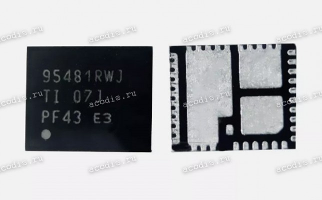Микросхема Texas Instruments CSD95481RWJ, 95481RWJ VQFN-40 (Asus p/n: 07035-00150100) Synchronous Buck NexFET Smart Power Stage