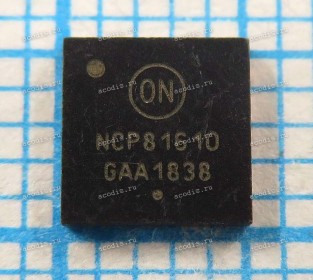 Микросхема ON Semiconductor NCP81610, NCP81610MNTG, NCP81610MNTXG QFN40 40-QFN (5x5) 8/7/6/5/4/3/2/1 Multi-Phase Buck Controller with PWM_VID and I2C Interface