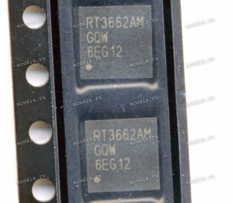Микросхема RichTek RT3662AM, RT3662AMGQW, RT3662AM-GQW QFN-40 WQFN-40L (Asus p/n: 06095-01530200) NEW original