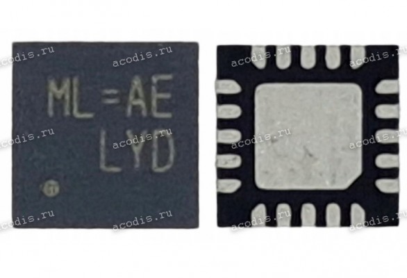 Микросхема RichTek RT6543A, RT6543AGQW (ML =  xx, ML=xx, ML=4L, ML=9G, ML = 9G) QFL-20, WQFN-20L-3x3 High Efficiency Single Synchronous Buck PWM Controller for INTEL VCCIN AUX ICL and TGL  original NEW