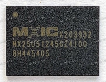 Микросхема MXIC MX25U51245GZ4I00, MX25U51245GZ4100 DTR, QPI, QUAD SPI, 64Мx8бит, 166МГц, WSON8 QFN-8 Flash Memory, Serial NOR, 512 Mbit