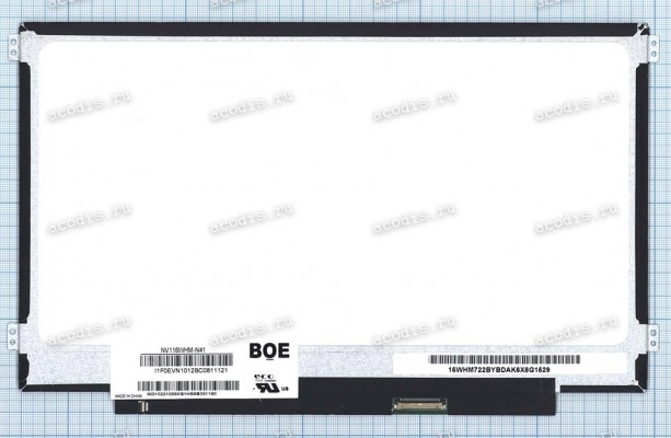 NV116WHM-N41 1366x768 LED 30 пин slim NEW
