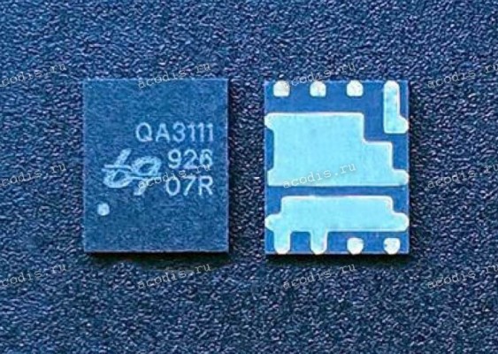 Микросхема UPI QA3111, QA3111N6N QFN-8 30V Asymmetric Dual N-Channel Power MOSFET Микросхема UPI QA3111, QA3111N6N QFN-8 30V Asymmetric Dual N-Channel Power MOSFET