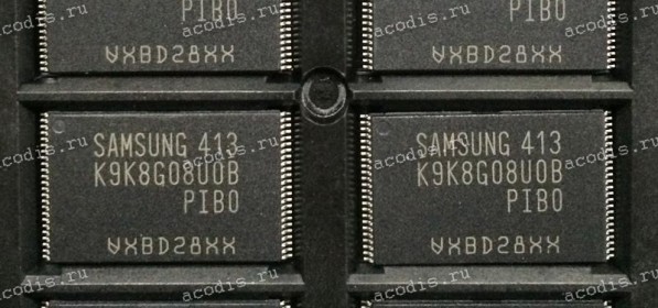 Микросхема Samsung K9K8G08U0B-PIB0 1G X 8 FLASH 3.3V PROM, PDSO48