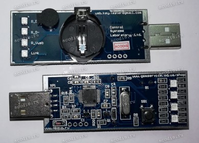 Тестер USB портов и инициализации для диагностики ноутбука и компьютера Control Systems Laboratory CSLUSBT-v1 (USB port and initialization tester for laptop and computer diagnostics)