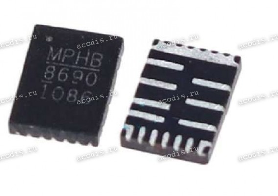 Микросхема MPS MP8690-A, MP86901-A, MP86901-AGQTZ (AMVE, AMVF,AMVG,  AMV., AMVx)  QFN 22V, 12A INTELLI-PHASE IN TQFN3X3