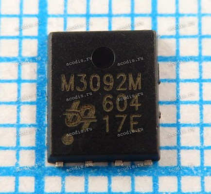 Транзистор UBIQ QM3092M6, M3092M PRPAK5x6 N-MOSFET 30V 56A 8,4mOhm Транзистор UBIQ QM3092M6, M3092M PRPAK5x6 N-MOSFET 30V 56A 8,4mOhm