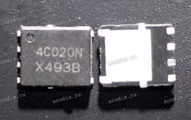 Транзистор ON Semiconductor NTMF4C020N, NTMFS4C020N, 4C020N MOSFET - Power, Single N-Channel, SO-8 FL 30 V, 370 A, 0,67mOhm  @ 10 V, 0.95 mOhm  @ 4.5 V