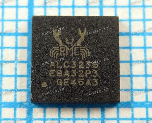Микросхема RealTek ALC3236-CG, ALC3236-VB2-CG MQFN-48 AUDIO CODEC C.S (Asus p/n: 02043-00500000, 02043-00500100) NEW original Микросхема RealTek ALC3236-CG, ALC3236-VB2-CG MQFN-48 AUDIO CODEC C.S (Asus p/n: 02043-00500000, 02043-00500100) NEW original