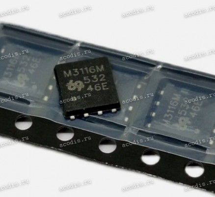 Транзистор UBIQ QM3116M6, M3116M PRPAK5x6 N-MOSFET 30V 136A 2,5мОм