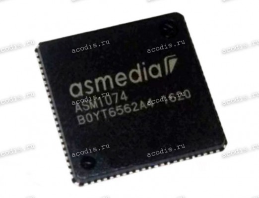 Микросхема ASMedia ASM1074 QFN-88 с разбора - 4 downstream ports USB3.2 Gen1 Hub Controller Микросхема ASMedia ASM1074 QFN-88 с разбора - 4 downstream ports USB3.2 Gen1 Hub Controller