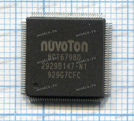 Микросхема Nuvoton NCT6798D QFP-128 с разбора