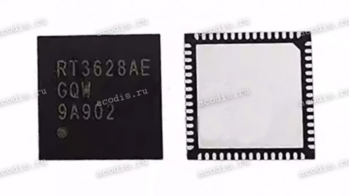 Микросхема RichTek RT3628AE, RT3628AEGQW WQFN-60 Dual Channel PWM Controller with I2C с разбора