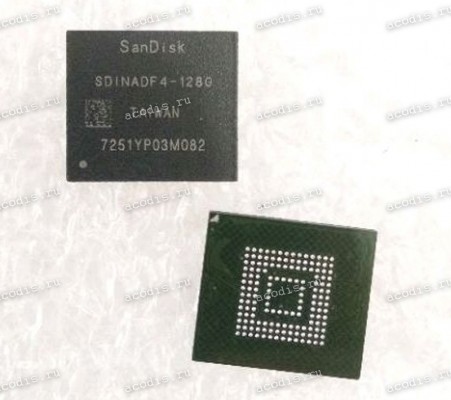 Микросхема SanDisk SDINADF4-128G-1002 128GB TFBGA153 FW:CS1.12 FLASH (Asus p/n: 03100-00151000) NEW original