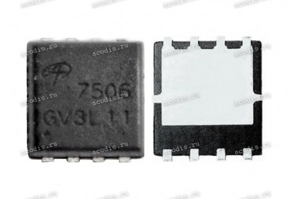 Транзистор Alpha&Omega AON7506 QCI/BAM75060000 N-MOSFET 30V, 12A, 3.1W (7506 GA828P, Asus p/n: 07005-01032600) NEW original