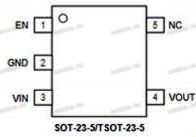 Микросхема GMT G9090-180T11U SOT-23-5 QCI AL909018000 LDO REG. (990FS, Asus p/n: 06007-01840100) NEW original