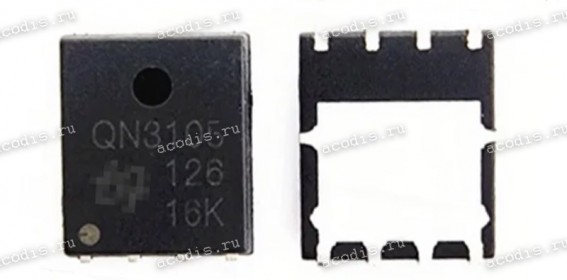 Транзистор uPI QN3105M3N, QN3105 30V 65A QCI BAM31050000 N-MOSFET (Asus p/n: 07005-01036900) NEW original
