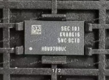 Микросхема Samsung K4A8G165WC-BCTD FBGA96 DDR4 2666 512M*16 1.2V (Asus p/n: 03012-00020700) NEW original