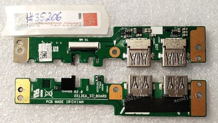 USB & Audio board Asus X513EA (p/n: 90NB0SG0-R10010)