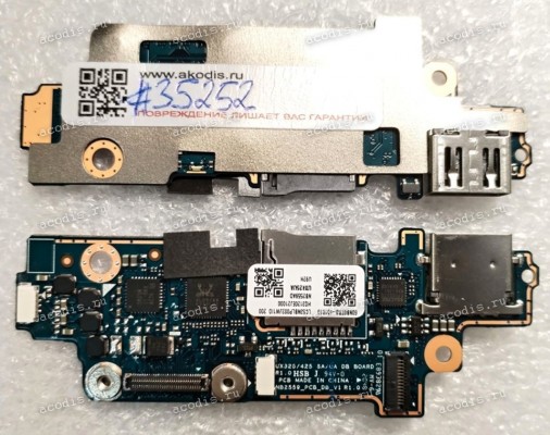 USB board Asus ZenBook UX325UA (p/n: 90NB0TR0-R10010, 60NB0TR0-I01010, NB2559_PCB_DB_V1 R1. 0) Controller Card