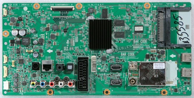 Mainboard LG 28LB491U, 28LB498 (EBR78945901, EAX65588502, LD46S/LE46S EAX65588503, EBU62405804, EBL61400501 TDJM-G101D, SAA36861586, SAA36823111)