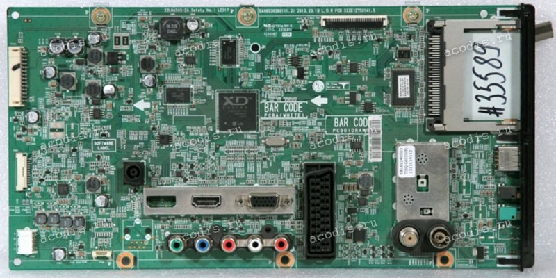 Mainboard LG 28LN450U (EBR77200503, EAX65303801(1.2), EBL61240503 TDSQ-G601D(B), 22LN450S-ZA, LD31T, SAA36351725, SAA36381725, SAA36379019) Chip LG XD ENGINE LGE2121-MS