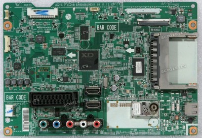 Mainboard LG 32LS3500, 32LS3510, 32LS3590 (EBR75097905, G4_L_TU123 LD21C / LC21B EAX64664903(1.0), EBL61060001 TDSS-G101D, SAA35916735, SAA35948814) Chips LG XD ENGINE LGE2111A-T8, Samsung K4B1G1646G-BCK0 *2