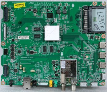 Mainboard LG 42UB828V, 49UB828V, 55UB828V (EBT63816801, L#48K / #:A, B, C, D, J, L, T EAX65704205(1.1), EBL61400503 TDJM-G251D, 52PRALDR-000Q, 7938901 0300 ED8) Chips Samsung K4B4G1646D-BCMA *4, Toshiba THGBMAG5A1JBAIR, NTP7514, 100GEA 504FZ00
