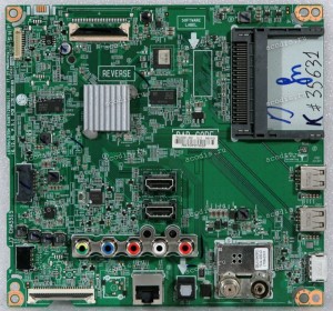 Mainboard LG 43LJ610V (EBT64618121, LD75M/LD75H EAX67129604(1.0), EBL61840901 TDJA-G501D, 7N2L000B-0001) Chips SEC K4B4G1646E-BCNB *2, DTA2010M, 100GEA