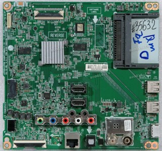 Mainboard LG 43LJ62* (EBT64625201, LD75M/LD75H EAX67129604, EBL61840901 TDJA-G501D, 8A2L003Z-0002) Chips SEC K4B4G1646E-BCNB *2, DTA2010M, 100GEA Mainboard LG 43LJ62* (EBT64625201, LD75M/LD75H EAX67129604, EBL61840901 TDJA-G501D, 8A2L003Z-0002) Chips SEC K4B4G1646E-BCNB *2, DTA2010M, 100GEA