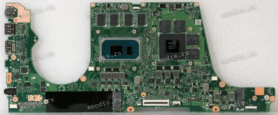MB Asus X3500PC MB._16G/I7-11370H (V4G) (Asus p/n: 90NB0UW0-R00010, 31XJDMB08A0 G3B) X7400PC R2.2 Chips Intel SRKH5, SEC K4AAG165WA-BCWE *8, nVidia GN20-P0-A1, Samsung K4Z80325BC-HC14 *4, ALC3288, ITE IT5125VG-128 CX0, Intel JHL8040R