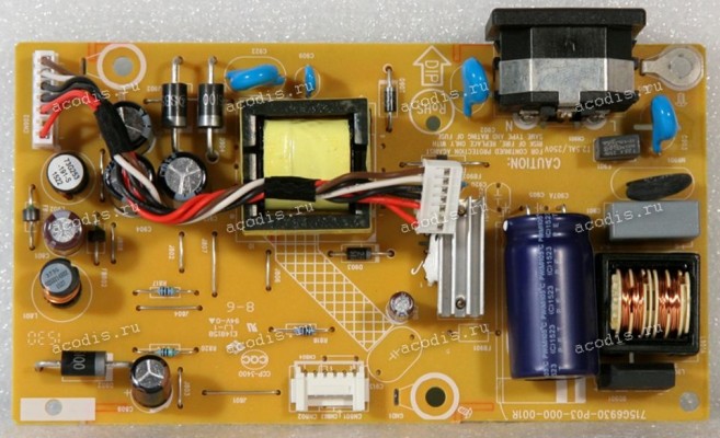 Плата БП Asus LMT VP228H POWER BOARD TPV PLPCFB531KQXC (Asus p/n: 04020-01990100, 715G6930-P03-000-001R) Chips OZ9998MGN Плата БП Asus LMT VP228H POWER BOARD TPV PLPCFB531KQXC (Asus p/n: 04020-01990100, 715G6930-P03-000-001R) Chips OZ9998MGN