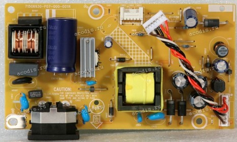 Плата БП Asus LMT VP248H POWER BOARD TPV PLPCIB321KQXU (Asus p/n: 04020-02980100, 715G6930-P07-000-001R) Chips PF7024BS