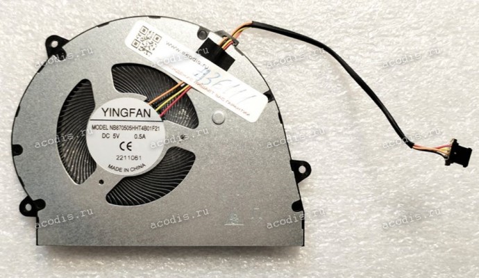 Кулер F+ Fplus FlapTop I FLTP-5i3-8256-w, FLTP-5i3-8512-w, FLTP-5i3-16512-w, FLTP-5i5-8256-w, FLTP-5i5-8512-w, FLTP-5i5-16512-w, FLTP-5i5-161024-w (YINGFAN NB870505HHT4B01F21) original