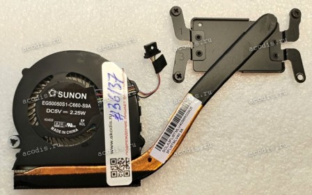 Сист.охл. Lenovo ThinkPad 11e 20E6-S00000 (Core M-5Y10c) (SOLA3FLI6TMLV40, 3FLI6TMLV40, 00HT929, 8SF10H12783S, SUNON EG50050S1-C660-S9A)