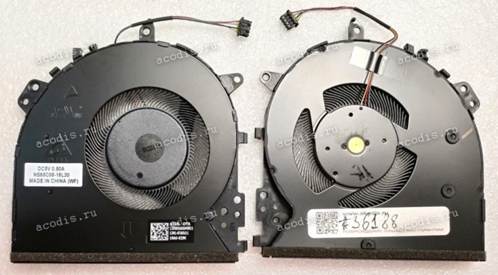 Кулер Asus X512UA, X512UB, X512UF, X512DA, X512DK (p/n 13NB0KA0AM0811, NS85C05-18L30) 5V THE FAN ASSY 4pin мини