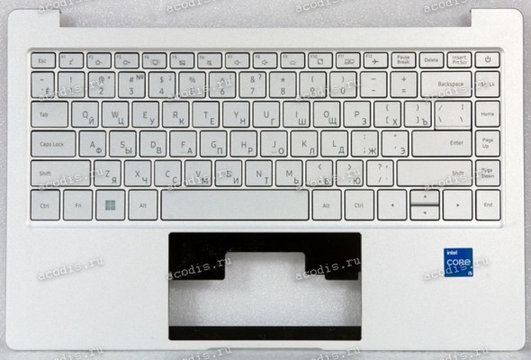 Keyboard Machenike MachCreator 14 Intel Gen 11 MC-14i511320HF60HSM00RU, MC-14i711390HF60HSM00RU, IP3 + topcase серебристая в серебристом топкейсе c подсветкой и БЕЗ тачпада (DOK-6502D, NB-17 6502D, XN1-Y-G141, AMR11965-PCT1336U-6-FT9369-S-210416, ZENIA/CN