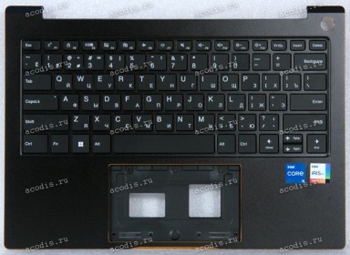 Keyboard Machenike MachCreator 14X Intel Gen 12 MC-14Xi512500HQ90HBM00R2, MC-14Xi712700HQ90HBM00R2, MC-14Xi912900HQ90HBM00R2 + topcase чёрная в чёрном топкейсе c подсветкой (7015008380113 319 020A, 71980 102265 1001009, 100000672896, 7129008380113 28H0354
