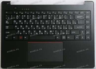 Keyboard Гравитон Н14И-ТП, Machenike 14, ThundeRobot 14, XN23-140P + topcase чёрная в чёрном топкейсе с тачпадом и колонками БЕЗ подсветки (AMR12869-PCT1366U-X6) русифицированная original