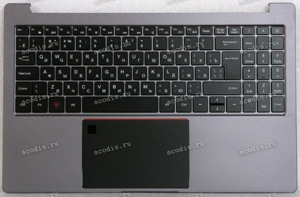 Keyboard Гравитон Н15И-Т, Machenike 15, ThundeRobot 15 + topcase чёрная в тёмно-серебристом топкейсе с тачпадом и колонками, с подсветкой (AMR12883-PCT1366U-6-FT9369-S-10-220211-VER02., MSC000082846R00209YD01, 61.1562CK915A02, PRIDE+K4576, MB3331007 2) ру