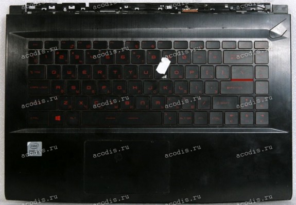 Keyboard MSI-16W2 GF65 10UE-287RU чёрный матовый русифицированная (2105Z2120)+Topcase