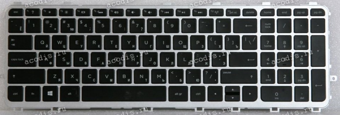 Keyboard HP 15-j000 17-j000 чёрная на сером русифицированная (720244-251, V140626A, 6037B0082722)