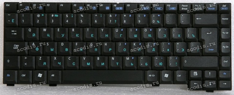 Keyboard Asus A3, A3G/H/L/N, A3000, A6000*,A6*, Z9, Z9100 чёрная матовая русифицированная (04GNA51KRUS, 04GNLA1KRU00, 9J.N6882.10R)