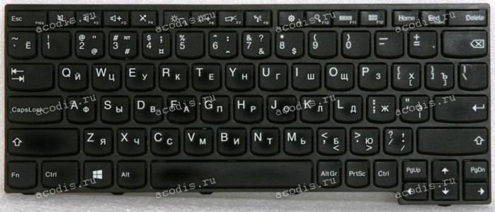 Keyboard Lenovo ThinkPad 11e 20E6-S00000 (Core M-5Y10c) чёрная (SN20F21941, 5860029, 04X6244, MO-83SU, 8SSN20F21941C, AELI5700010, MP-13S83SU-920)