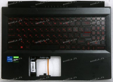 Keyboard MSI Katana GF66 чёрный матовый, русифицированная (307582C211, 93444121)+Topcase
