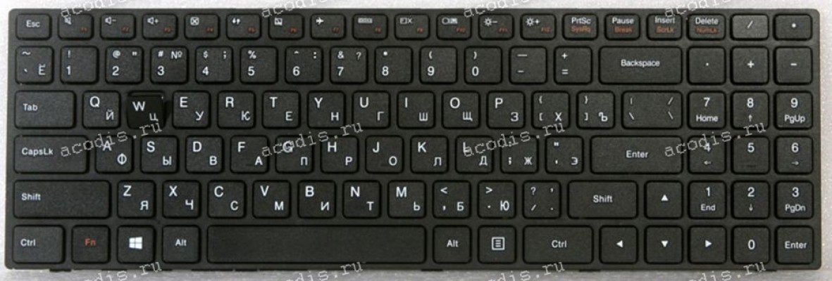 Keyboard Lenovo IdeaPad 100-15IBY черная русифицированная (5N20J30715, PK131ER2A00, B5010) Keyboard Lenovo IdeaPad 100-15IBY черная русифицированная (5N20J30715, PK131ER2A00, B5010)