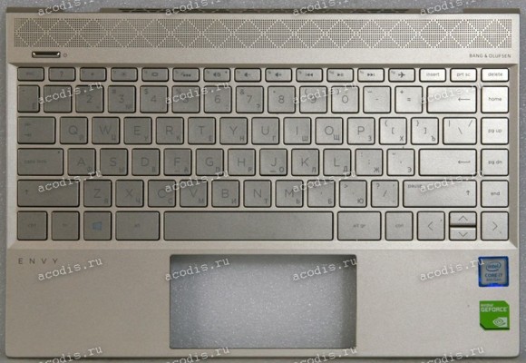 Keyboard HP Envy 13-ah, ENVY 13-ax золотистая русифицированная (L19541-251)+Topcase