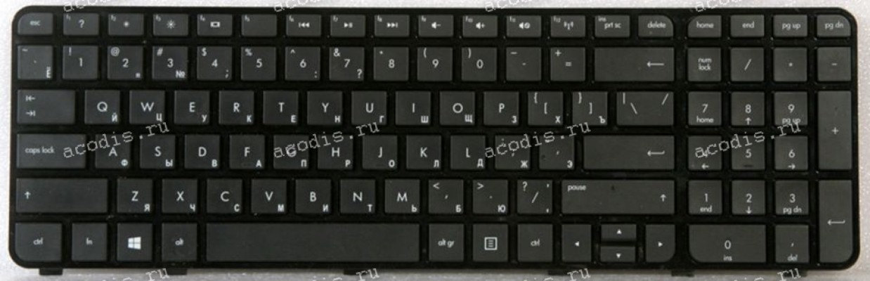 Keyboard HP Pavilion dv6-7000 черная  (SG-49520-XAA, 697454-251, 90.4XT07.LOR, SN8115)