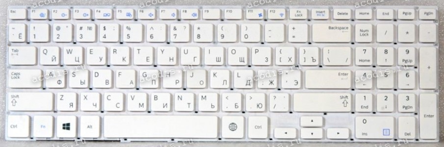 Keyboard Samsung NP370R5E белая русифицированная (BA75-04478C) Keyboard Samsung NP370R5E белая русифицированная (BA75-04478C)